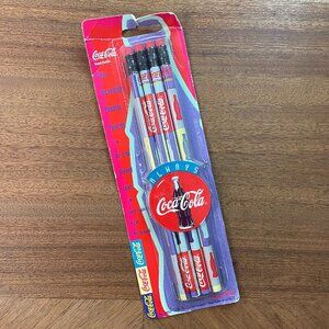 Vintage 1995 Coca Cola Coke Pencils New Set of 4